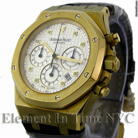 Audemars Piguet Royal Oak Chronograph Gold On Strap watches