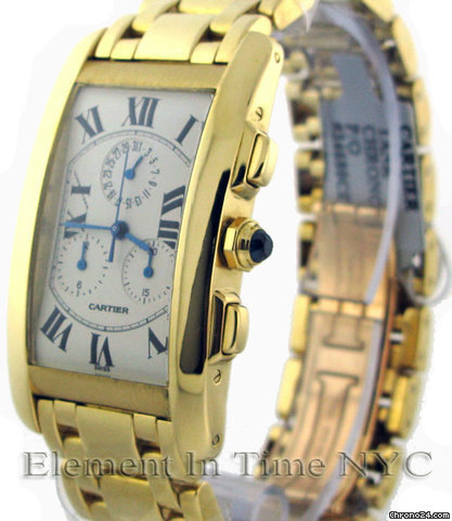 Cartier Tank Americaine Chrono Reflex Yellow W2601156 watches