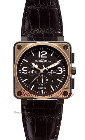 Bell & Ross BR01-94 ROSE GOLD & BLACK CARBON CHRONOGRAPH - 46mm - NEW watches