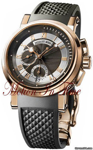 Breguet MARINE II 42mm CHRONOGRAPH AUTOMATIC - ROSE GOLD ON RUBBER watches