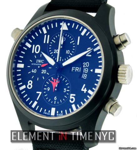 IWC Pilot Top Gun Split Second Chrono Ceramic watches
