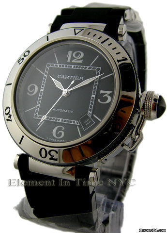 Cartier Pasha Seatimer Steel & Rubber W31077U2 watches
