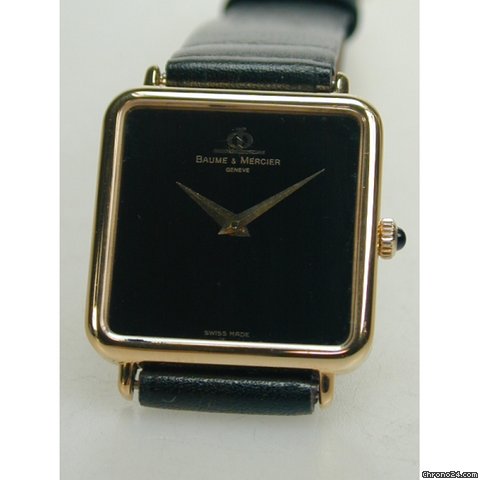 Baume & Mercier & , Geneve, 750/- Gelbgold, Quadratisch-Unisex watches