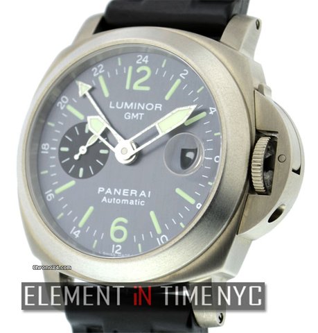 Panerai Luminor GMT Titanium Pam 89 E Series Titanium GMT watches