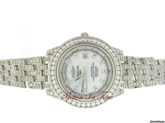 Breitling HEADWIND DIAMOND 44mm - DAY-DATE S/S & WHITE GOLD PAVE WOW watches
