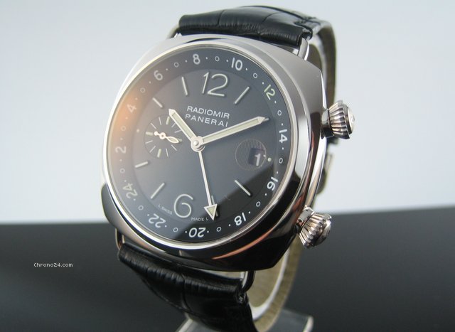 Panerai Radiomir GMT Weissgold Pam 185 Limited Edition Neuwertig watches