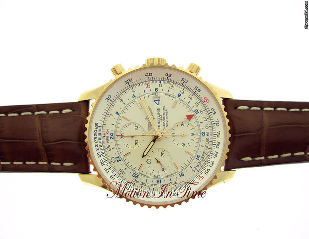 Breitling NAVITIMER WORLD GMT CHRONOGRAPH ROSE GOLD 46mm - LIMITED 500 watches