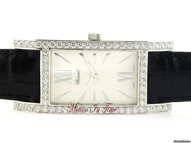 Chopard H-WATCH LARGE CLASSIQUE DAME WHITE GOLD DIAMOND - NEW 2010 watches