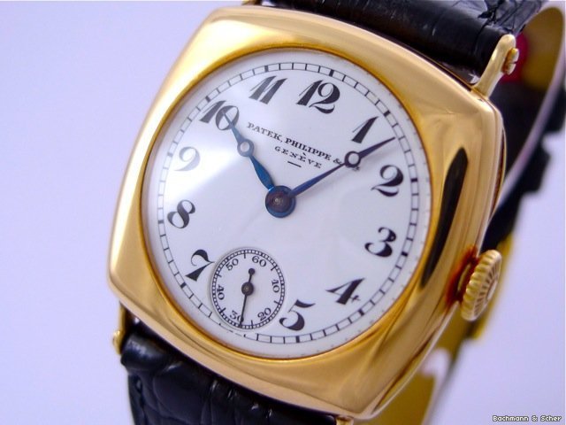 Patek Philippe Gentlemans Watch, Enamel dial, 14ct.YG watches