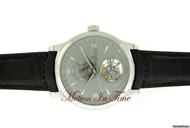 Jaeger-LeCoultre MASTER TOURBILLON DUAL TIME PLATINUM "ANTHRACITE" LIMITED ED watches