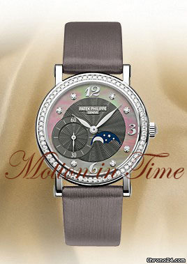 Patek Philippe 4958G LADIES' COMPLICATED MOONPHASE WHITE GOLD DIAMOND 31mm watches