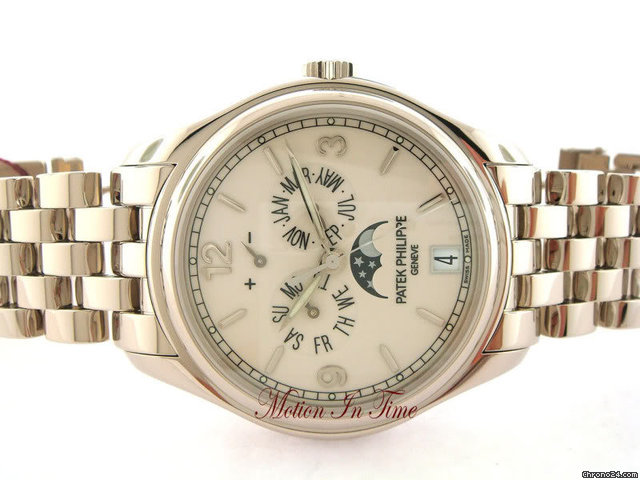 Patek Philippe 5146/1G ANNUAL CALENDAR MOONPHASE POWER RESERVE WHITE GOLD watches