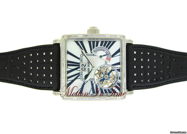 Roger Dubuis GOLDEN SQUARE FLYING TOURBILLON BAGUETTE WHITE GOLD -LIMITED watches