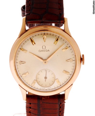 Omega Vintage Dresswatch in 18k rosegolden case watches