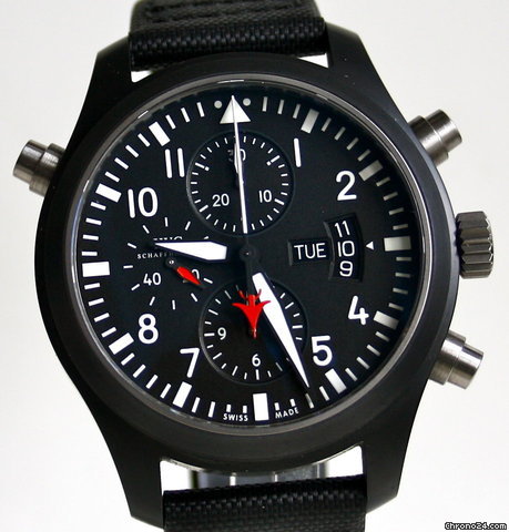 IWC Doppelchrono Top Gun in Keramik NEU mit B+P watches