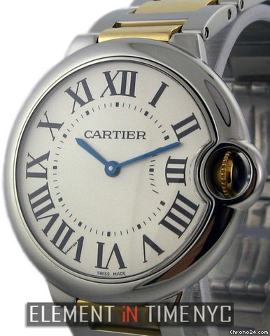 Cartier Ballon Bleu Mid Size Gold/Steel Automatic W6920047 watches