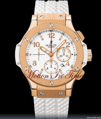 Hublot BIG BANG PORTO CERVO ROSE GOLD ON WHITE RUBBER 44.5mm watches