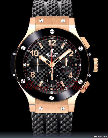 Hublot BIG BANG ROSE GOLD & BLACK CERAMIC-BLACK CARBON FIBER 44.5mm watches