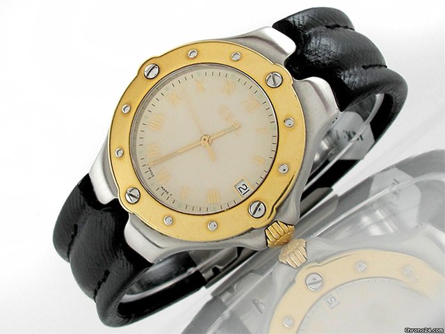 Ebel Herren "SPORTWAVE" Edelstahl / Gelbgold Quarz watches