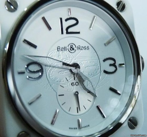 Bell & Ross WHITE CERAMIC AND STEEL LADIES WATCH SWISS watches