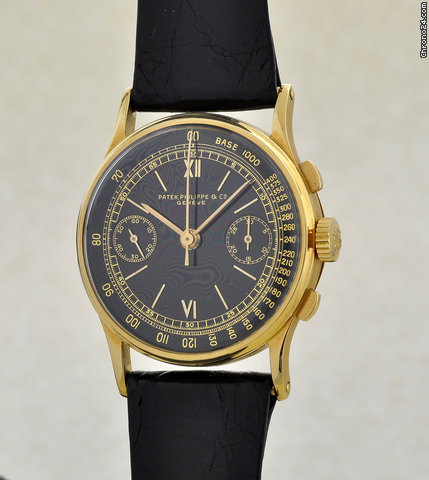 Patek Philippe chronograph 130 black dial watches