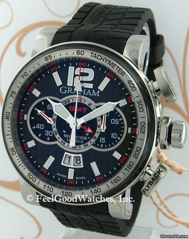 Graham 2BLAH.BO3A.K47S Silverstone Luffield GMT Flyback Chronogr watches