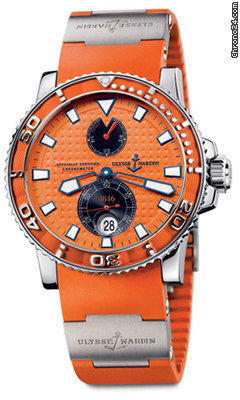 Ulysse Nardin Maxi Marine Diver Orange NEU incl MWST mit B & P watches