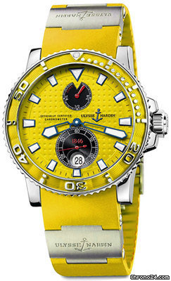 Ulysse Nardin Maxi Marine Diver GELB NEU incl MWST mit B & P watches