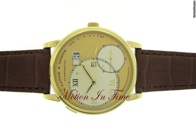 A. Lange & Sohne GRAND LANGE 1 POWER RESERVE YELLOW GOLD CHAMPANGE DIAL - NEW watches