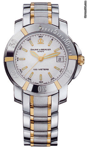 Baume & Mercier CAPELAND S MIDSIZE 18KT YELLOW GOLD & STAINLESS STEEL - NEW watches