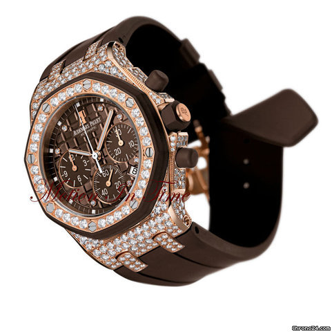 Audemars Piguet ROYAL OAK LADY OFFSHORE "CHOCOLATE" ROSE GOLD DIAMOND - 2010 watches