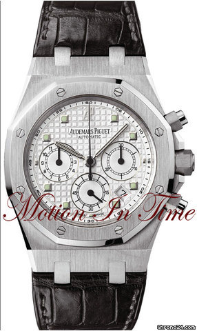 Audemars Piguet ROYAL OAK CHRONOGRAPH AUTOMATIC WHITE GOLD ~ watches