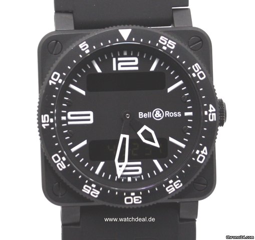 Bell & Ross BR 03 Type Aviation Carbon NEU incl MWST mit B + P watches