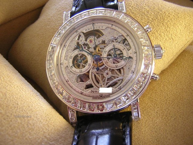 Breguet Chronograph Skeleton Diamond case watches