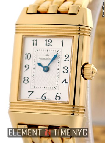 Jaeger-LeCoultre Reverso Duetto Rose Gold On Bracelet Black/Silver Dial watches