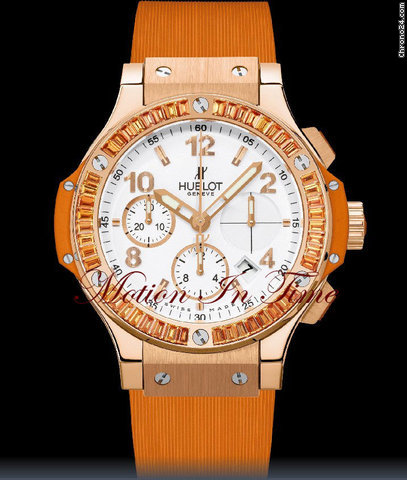 Hublot BIG BANG TUTTI FRUTTI "ORANGE CARAT" ROSE GOLD BAGUETTE NEW watches
