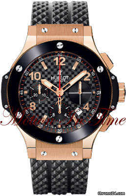 Hublot BIG BANG ROSE GOLD & BLACK CERAMIC-BLACK CARBON FIBER 41mm watches