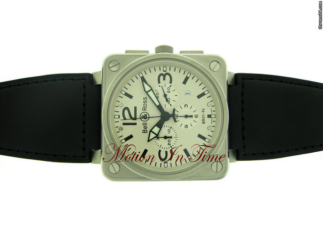 Bell & Ross BR01-94 STAINLESS STEEL CHRONOGRAPH AUTOMATIC NEW 2010 watches