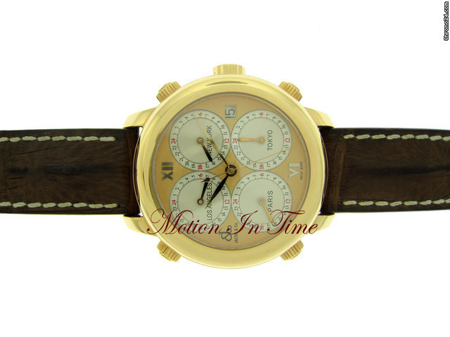 Replica Jacob & Co. H24 FIVE TIME-ZONE AUTOMATIC ROSE GOLD LIMITED 180 PIECES Watch
