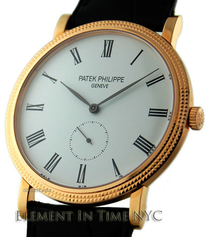 Patek Philippe Calatrava 18kt Rose Gold 36mm White Dial Manual WInd 5119R watches