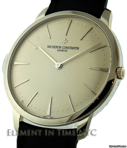 Vacheron Constantin Patrimony Grand Taille 40mm White Gold Silver Dial 81180 watches