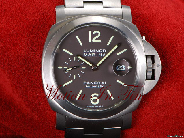 Panerai "TOBACCO DIAL" LUMINOR MARINA TITANIUM AUTOMATIC 44MM LIMITD watches