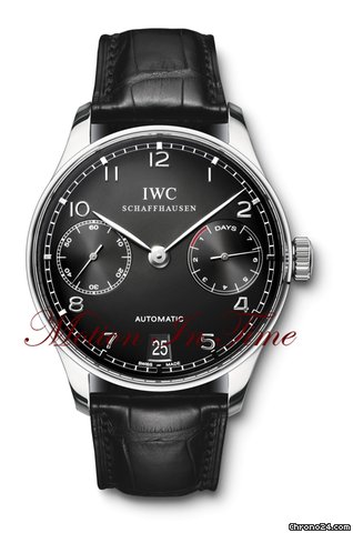 IWC PORTUGUESE 7-DAY POWER RESERVE AUTOMATIC BLACK ON BLACK watches