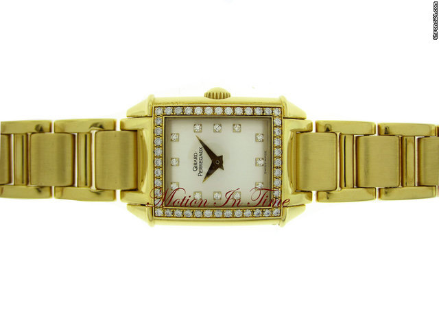 Girard Perregaux VINTAGE 1945 LADIES' YELLOW GOLD DIAMOND ON BRACELET watches