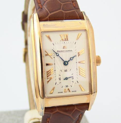Maurice Lacroix Rectangulaire 18 Krt. Gold Handwind watches