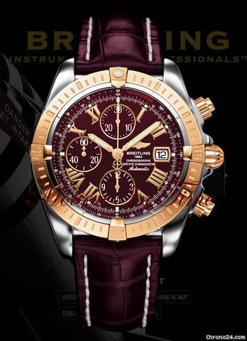 Breitling CHRONOMAT EVOLUTION ROSE GOLD & STAINLESS STEEL NEW watches