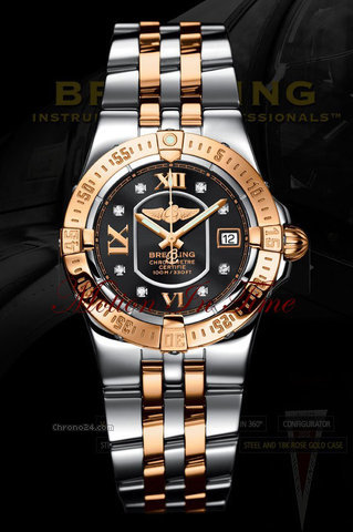 Breitling STARLINER DIAMOND LADIES' 18KT ROSE GOLD & STAINLESS STEEL watches