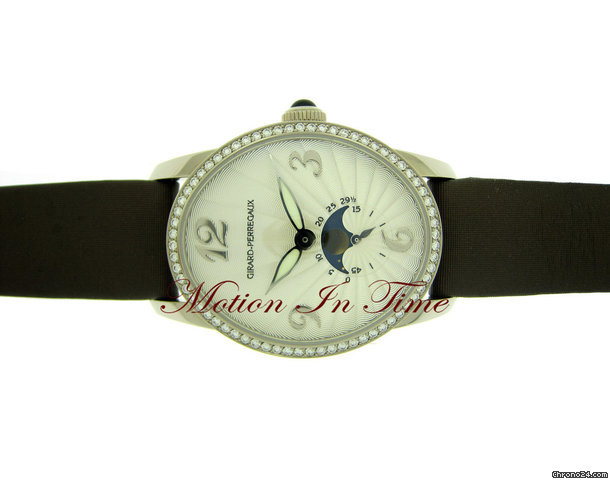 Girard Perregaux CAT'S EYE MOONPHASE LADIES' WHITE GOLD DIAMOND w/ SKELETON watches