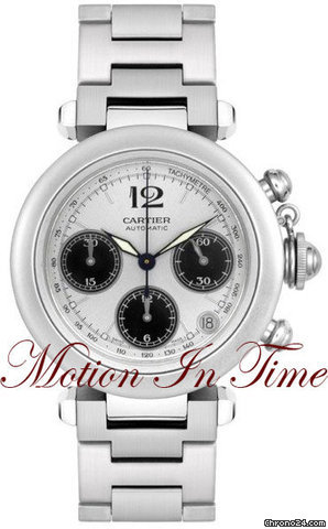 Cartier PASHA C 35mm CHRONOGRAPH AUTOMATIC STAINLESS STEEL NEW watches