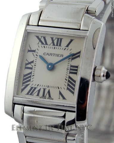 Cartier Tank Francaise 18kt White Gold Ladies B+P watches